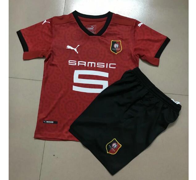 Stade Rennais Kids Home Soccer Kits Shirt with Shorts 2020/21